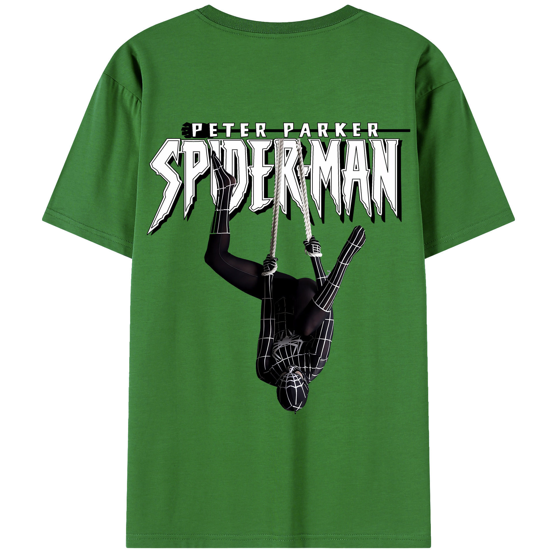 （画像用） Spider Man スパイダーマン レディース半袖Tシャツ(バックプリント)